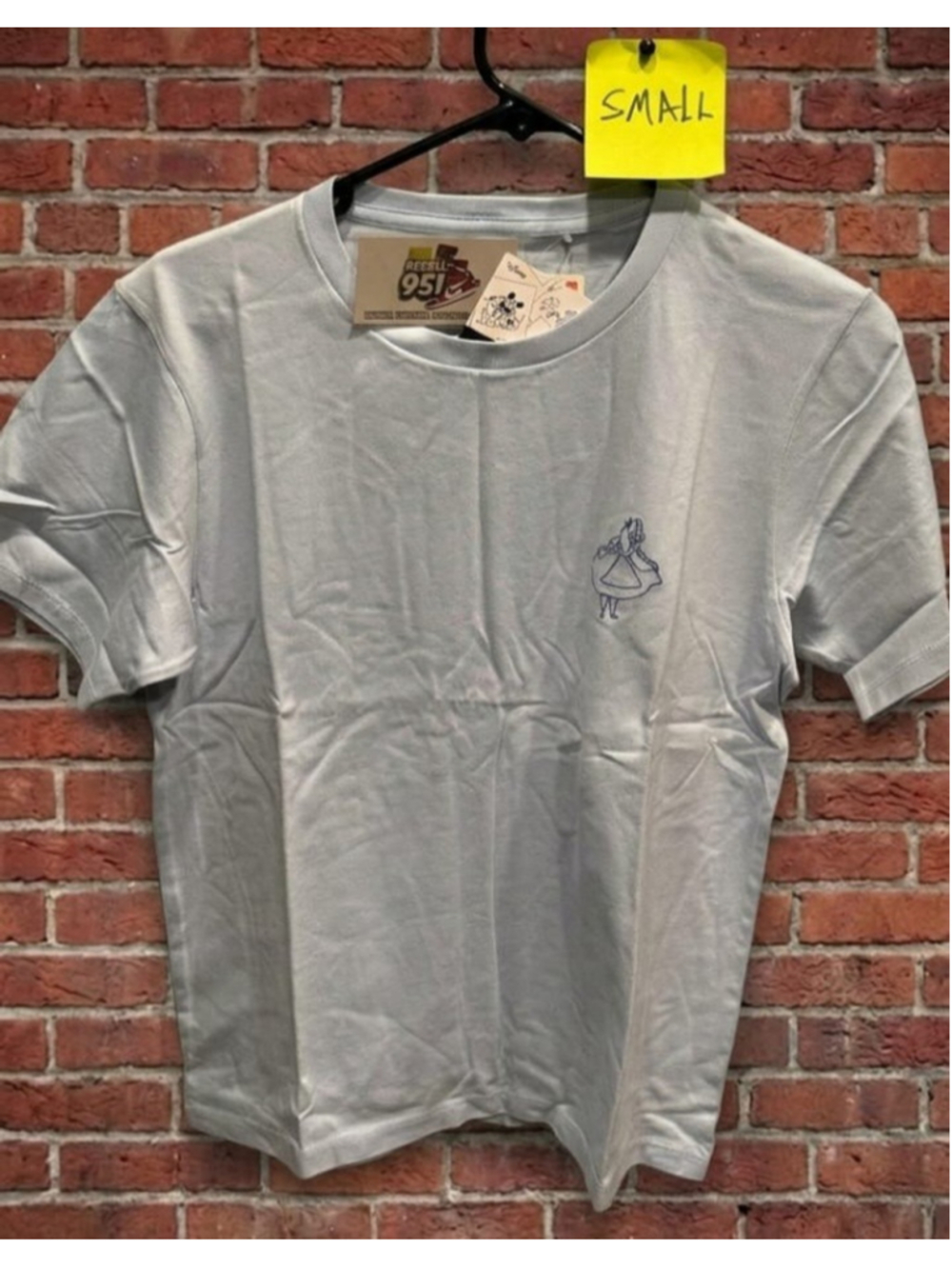 Uniqlo x Yu Nagaba Alice in Wonderland Graphic Tee Women’s Small Gray 475333 NWT